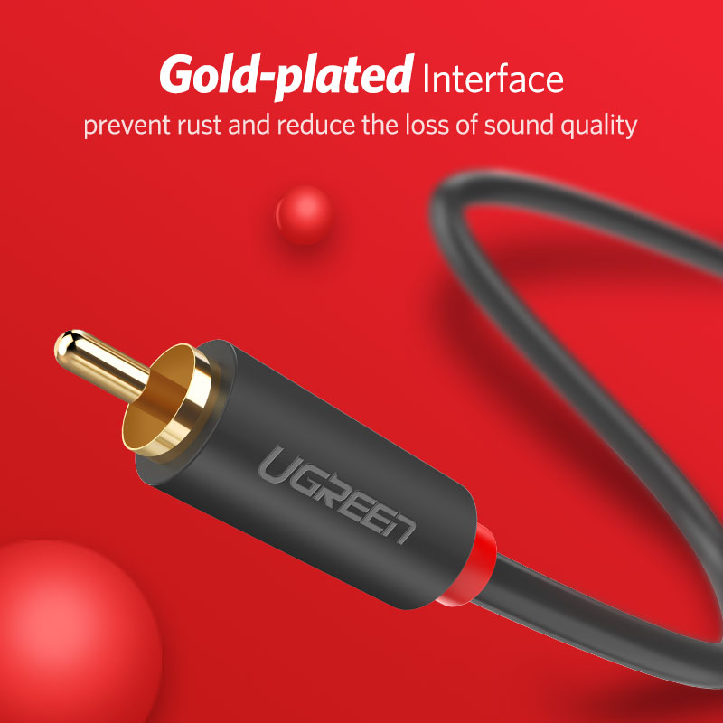 Аудиокабель UGREEN 2RCA к 2 RC – обзор и цена Audio Splitter Y